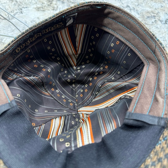 Men’s XLarge Fitted Goorin Brothers Plaid Acrylic Wool Blend Flat Cap Driver Hat - Picture 6 of 10